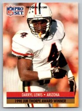 1991 Pro Set - Award Winner Darryll Lewis #34 Grey Box on back (RC)