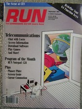 RUN Magazine for Commodore Computers - September 1987