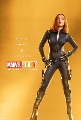 BLACK WIDOW MARVEL STUDIOS 10TH FRIDGE MAGNET 5'' X 3.5''