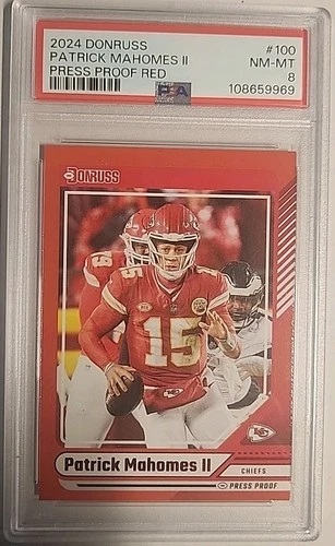 2024 Panini Donruss - Patrick Mahomes II #100 Press Proof Red