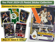 You Pick! 2024-25 Panini NBA Stickers | Base Commons RAV