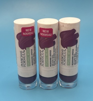 3 Physicians Formula Organic Wear Nourishing Lipstick SUGAR PLUM
