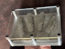 Vintage Impressions 3D Metal Pin Art Board Sculpture Desk Display Korea