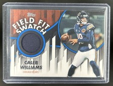 2026 Topps Caleb Williams Field Fit Swatch Collection Jersey Blue #/150 Bears