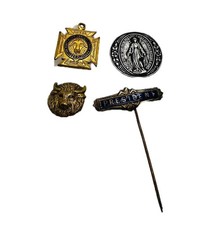 Vintage RAOB Royal Antediluvian Order of Buffaloes Pin Badges Bundle x 3 (11)