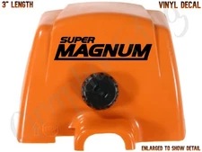 STIHL - SUPER MAGNUM - sticker Matte Black Custom decal lettering chainsaw saw 