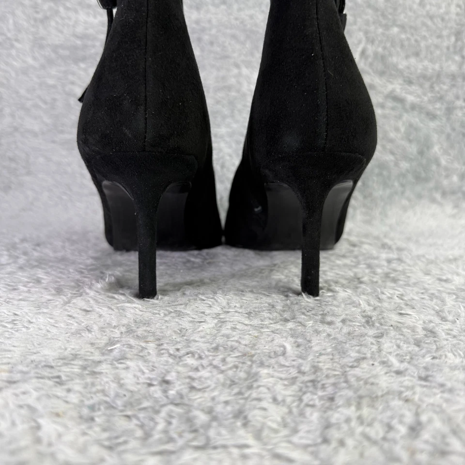 Steve Madden Layan Botín Para Mujer Negro Gamuza Talla 11 Punta Botín Foto 4 de 4