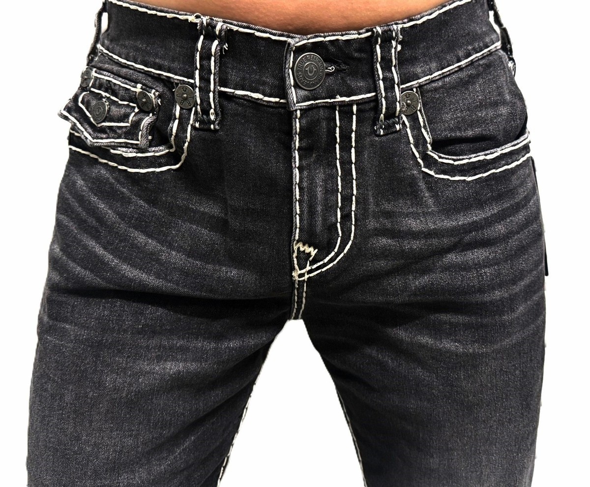 True religion ブラック 白ステッチ 確実正規品 Swag True religion