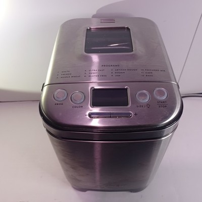Cuisinart CBK-110 Compact Automatic Bread Maker 2lb Stainless Steel Tested