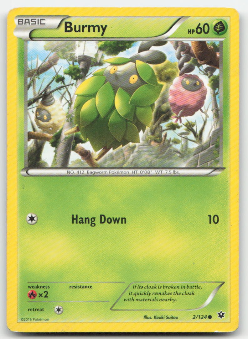 Burmy 2/124 XY - Fates Collide Pokemon TCG DM
