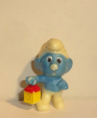NACHTWÄCHTER SCHLUMPF *Erdbeer-Schlumpf* E. D. D. S. Schlümpfe 1983 ORIGINAL