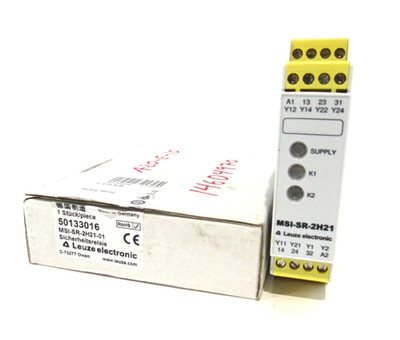 NEW LEUZE MSI-SR-2H21-01 SAFETY RELAY 50133016 MSISR2H2101