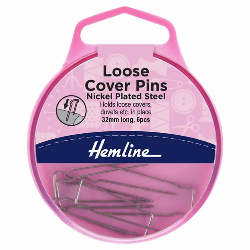 Hemline Loose Cover Pins - 32mm 6 Pieces Home Furnishing Furniture Pins