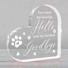 Dog Memorial Ornament Pet Memorial Gifts for Dogs Loss of Dog Sympathy Gift Y-2