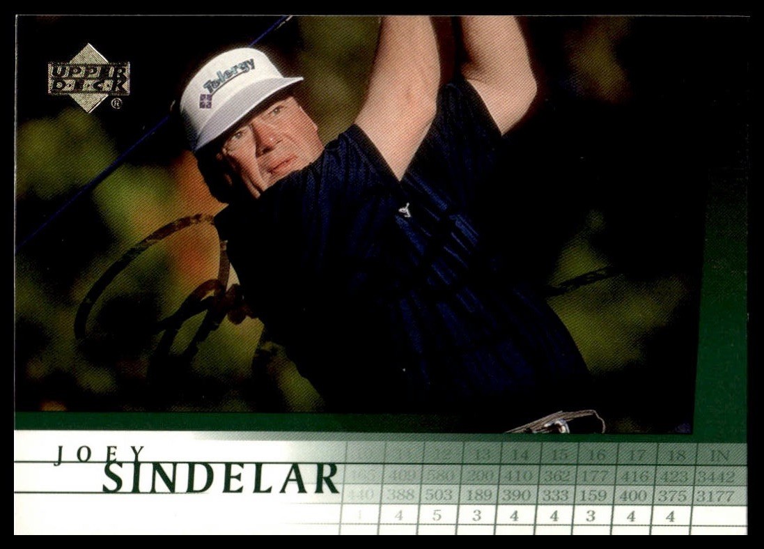 Joey Sindelar 2001 Upper Deck Golf #5 Auto Autographed Signed Card