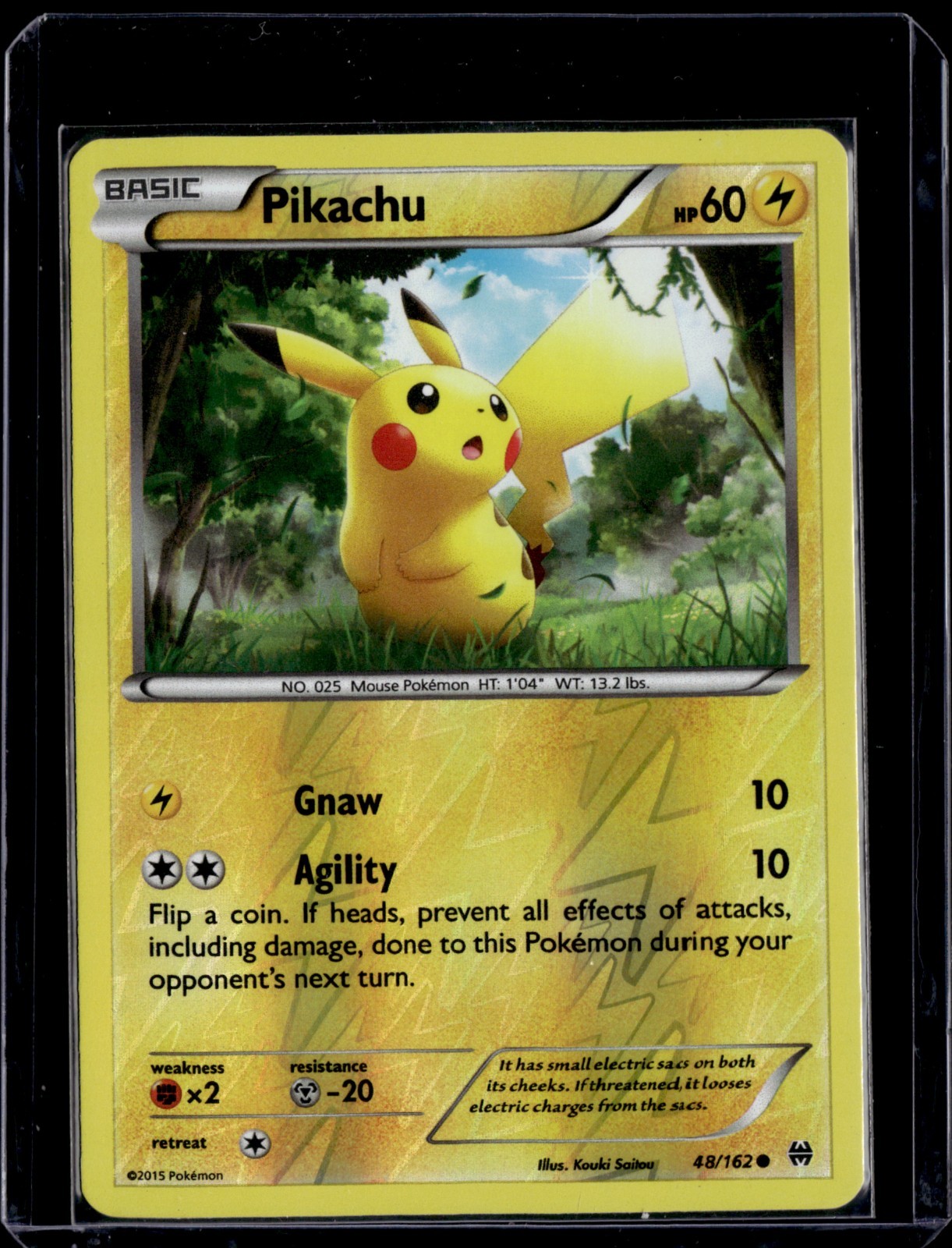 Pikachu 48/162 XY - BREAKthrough Reverse Holo 2015 (NM) / Pokémon TCG