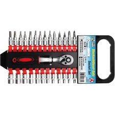Set 27 Pcs Ratchet + Sockets 1/4 - Code bgs15105 FBGS15105 KRAFTMANN Workshop
