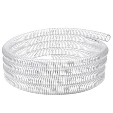 Wire Reinforced Hose 1" id - 25ft Clear High Pressure Suction Line Plastic Vi...