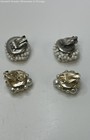 VNTG Two-Tone Faux Pearl & White Beaded clip-on earrings Lot 21.0g — photo 4