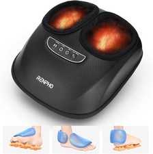 RENPHO Heated Foot Massager, Shiatsu Full-Foot Massager, Deep Kneading, Air Comp
