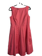 Talbots Gorgeous Size 10 P Pink Dress Sleeveless Fit And Flare