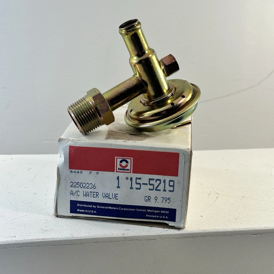 Nuevo OEM Delco15-5219 GM 1982-1992 GM Aire Acondicionado Válvula Agua GM 22502236 Foto 4 de 4