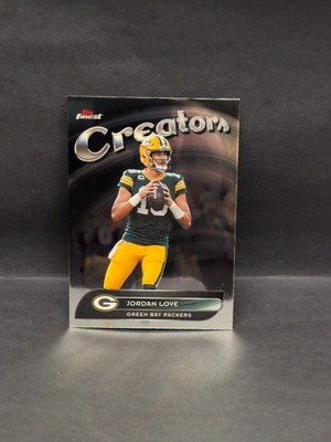 2025 Topps Finest Football Jordan Love Creators Insert CR-11 Green Bay Packers