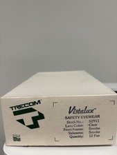 Vintage Vistalux Trecom Safety Glasses With Side Shields-BOX OF 12- Made In USA