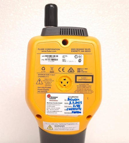 Fluke 985 luftgetragener Partikelzähler, 6 Kanäle, 0,3-10 Mikrometer - Bild 11 von 21