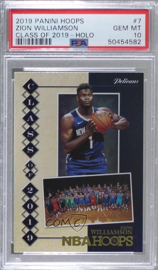 2019 Panini NBA Hoops Class of Holo Zion Williamson PSA 10 GEM MT Rookie RC 8uc