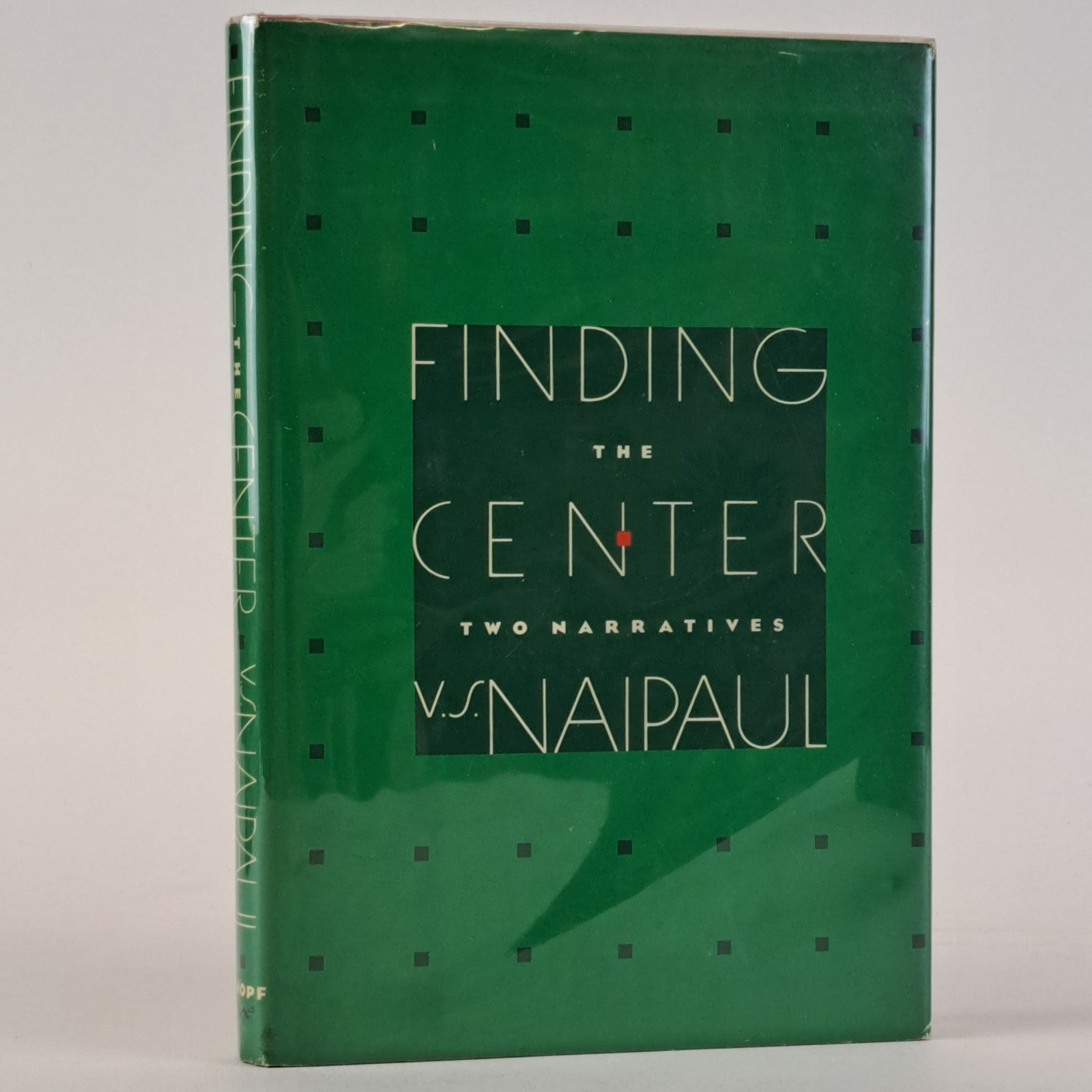 V S Naipaul / FINDING THE CENTER Signed 1st Edition 1984