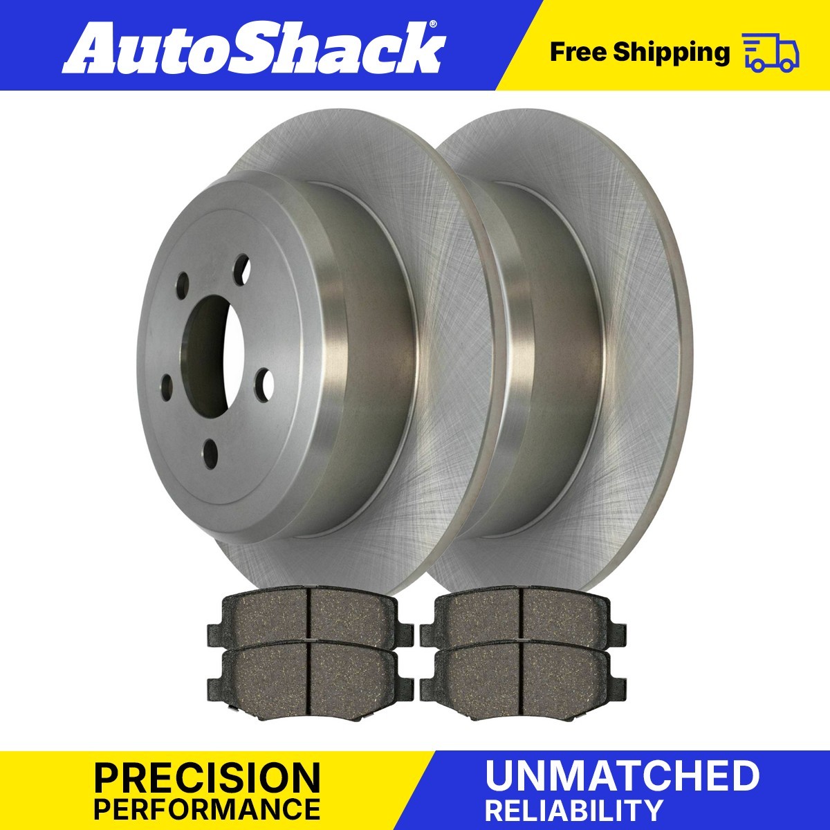 Rear Disc Brake Rotors & Pads Kit for 2008-2012 Dodge Nitro Jeep Liberty 3.7L V6