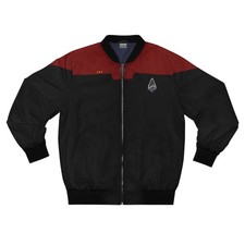Star Trek Picard Red Uniform Bomber Jacket - Star Trek Christmas Birthday