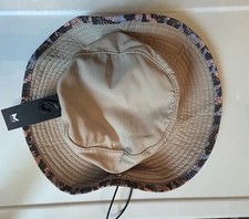 Mission Cooling Bucket Hat Tan w/contrasting animal print Unisex Wide-Brim NWT