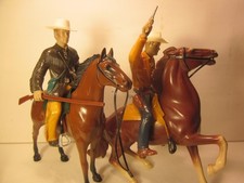 VINTAGE HARTLAND 2 WESTERN HERO "CHEYENNE BODIE"  "JIM BOWIE" COMPLETE. 800