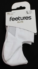 Feetures Unisex Ultra light Elite Invisible No-Show Socks ZG3 White Large NWT