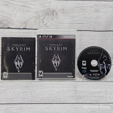 Elder Scrolls V: Skyrim (Playstation 3, 2011) No Map Complete | CIB | Tested