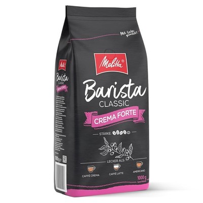 Melitta Barista Classic Crema Forte, Ganze Kaffee-Bohnen 1kg, ungemahlen,