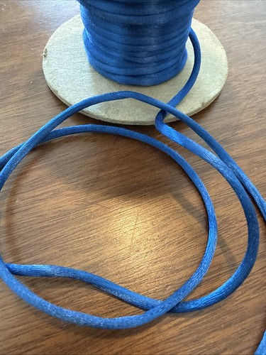 Silk Satin Piping 1/4" Tubing 5 yard Royal Blue Sewing / Gift  / Crafting