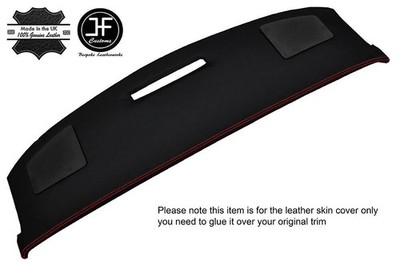 Rotes Stich Top Dashboard Pad Lederabdeckung Passt Für Corvette C4 1984-1989