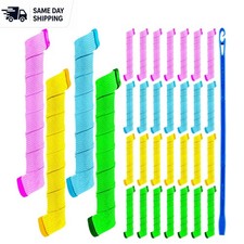 Lightweight 42-Piece Spiral Curlers Set - Safe Heat-Free Hair Styling