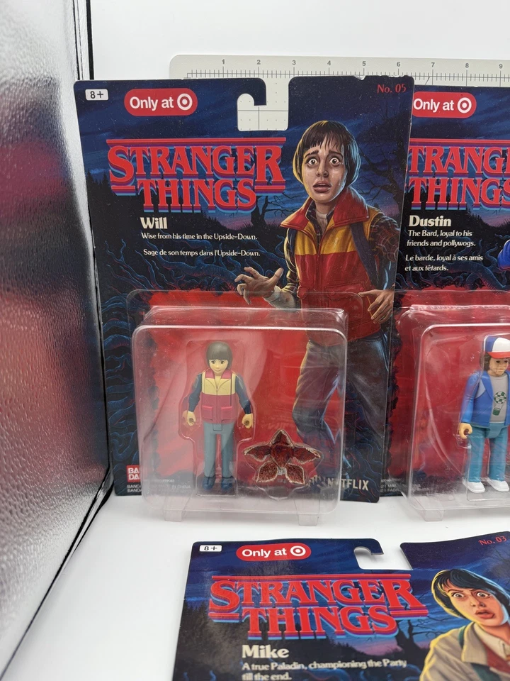 Stranger Things Bandai Full Set of 6 Action Figures Target Exclusive Read Desc - Image 2 of 4