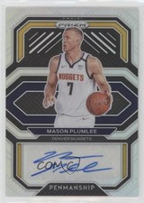 2020-21 Panini Prizm Penmanship Silver Prizm Mason Plumlee #PE-MPL Auto 0kb5