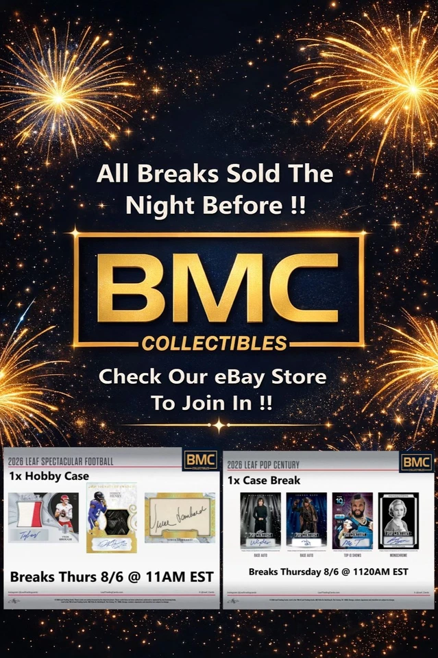 BMC Collectibles Pre-Sold Breaks 8/6