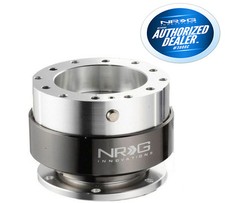 Nrg Ball Lock Quick Release Steering Wheel Silver Body Black Chrome Ring