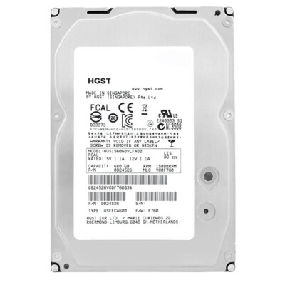 Festplatte Hitachi HUS156060VLF400 600GB FC 15000Rpm  64Mb Cache 3.5''