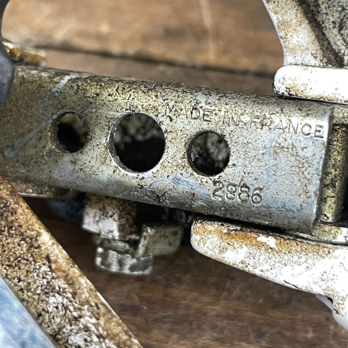 Dérailleur Arrière Vintage Sachs Huret Rival - Blanc, Cage Courte - 6 Vitesses - France 1986