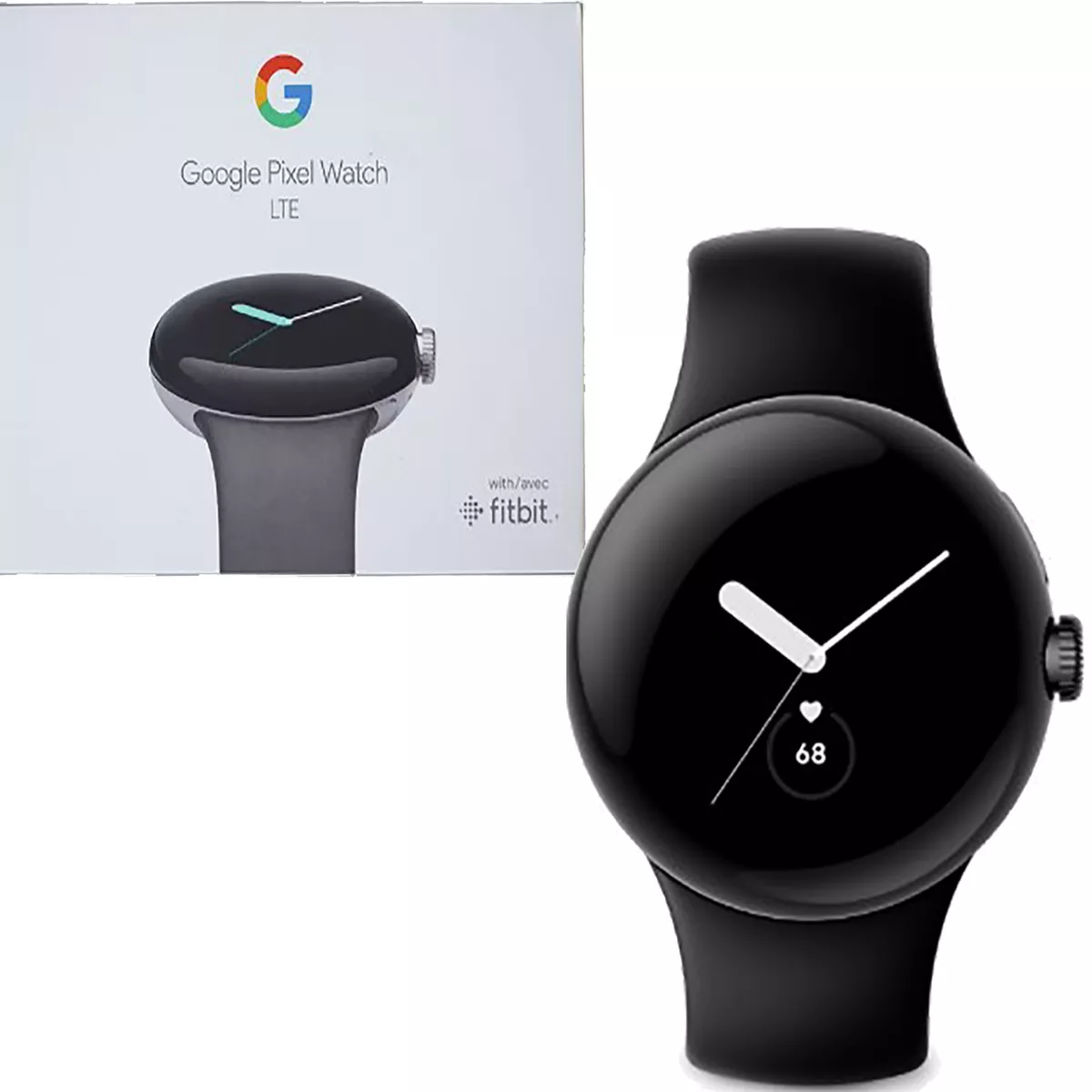 Google Pixel Watch Matte Black case/Obsidian Active 32GB LTE+