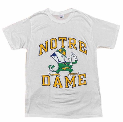 トップス vintage class5 80s orignal made in usa Made In USA 80s EXC. University NOTRE DAME T Shirt Sz L Single