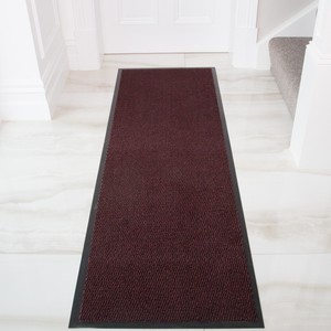 Long Narrow Barrier Mat Non Slip Commercial Washable Durable Red